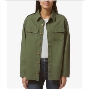 ANTHRO / Avec Les Filles Army Green Utility Jacket - L